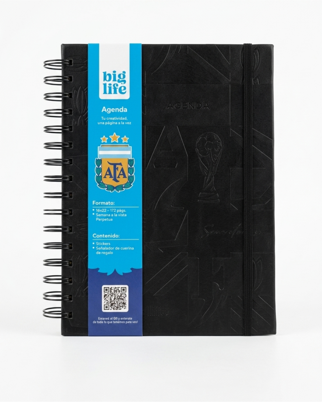 AGENDA N°7 SEMANAL C/ESP.16X22cm.AFA 2 BIG LIFE
